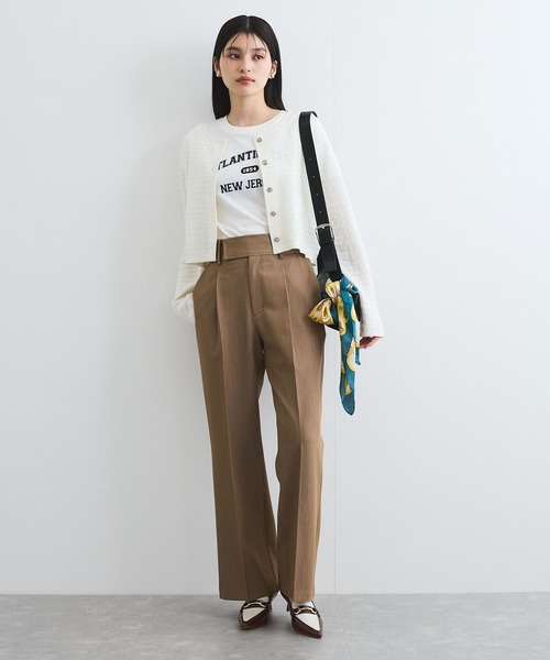 VIS（ビス）の「太ベルトディテールストレートスラックスパンツ（スラックス・レディース・ネイビー/キャメル/チャコールグレー・SS/S/M）」の21枚目の写真