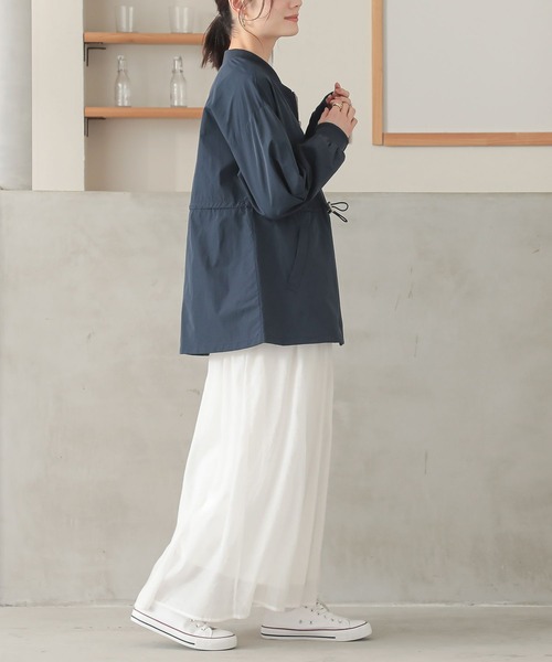 n'OrLABEL(ノアールレーベル)の「ドロストペプラムブルゾン(ブルゾン・レディース・アイボリー/ネイビー・1/2)」の19枚目の写真