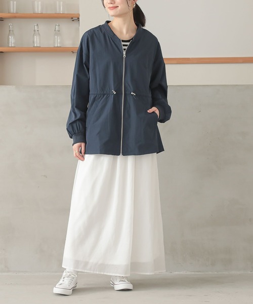 n'OrLABEL(ノアールレーベル)の「ドロストペプラムブルゾン(ブルゾン・レディース・アイボリー/ネイビー・1/2)」の20枚目の写真