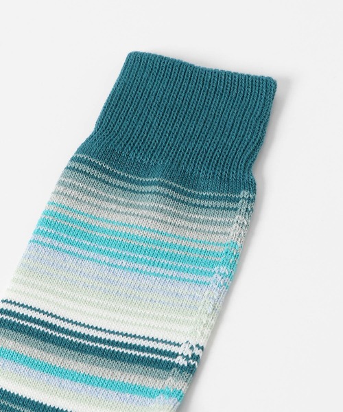 URBAN RESEARCH DOORS（アーバンリサーチドアーズ）の「『別注』Anonymous Ism×DOORS　サラペボーダークルー（ソックス/靴下・メンズ・ネイビー/グリーン/アイボリー・-）」の8枚目の写真