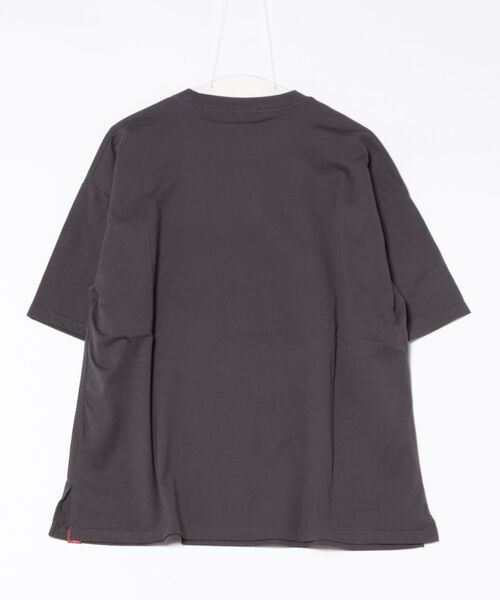 CONVEX（コンベックス）の「ﾊﾞｰｶﾞｰｼｮｯﾌﾟWIDE-T(大人)（Tシャツ/カットソー・メンズ・チャコールグレー/グリーン・LARGE/MEDIUM）」の3枚目の写真