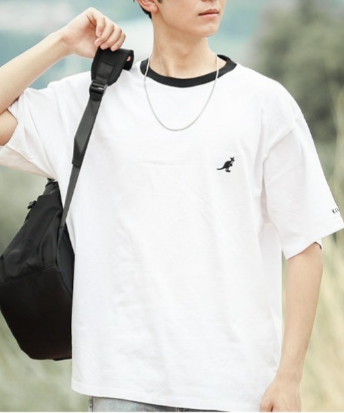 KANGOL(カンゴール)の「【RS】【KANGOL】刺繍ビッグサイズ リンガークルーネックTシャツ(Tシャツ/カットソー・レディース・グレー/グリーン・X-LARGE/MEDIUM/LARGE)」の8枚目の写真