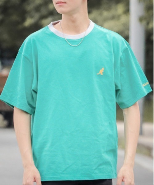 KANGOL(カンゴール)の「【RS】【KANGOL】刺繍ビッグサイズ リンガークルーネックTシャツ(Tシャツ/カットソー・レディース・グレー/グリーン・X-LARGE/MEDIUM/LARGE)」の11枚目の写真