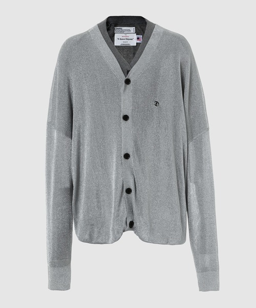 DAIRIKU(ダイリク)の「Docking Lame cotton Cardigan Knit(カーディガン/ボレロ・メンズ・シルバー/ブルー/ブラック・M)」の1枚目の写真
