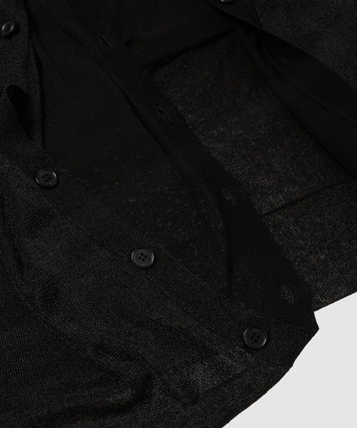 DAIRIKU(ダイリク)の「Docking Lame cotton Cardigan Knit(カーディガン/ボレロ・メンズ・シルバー/ブルー/ブラック・M)」の8枚目の写真