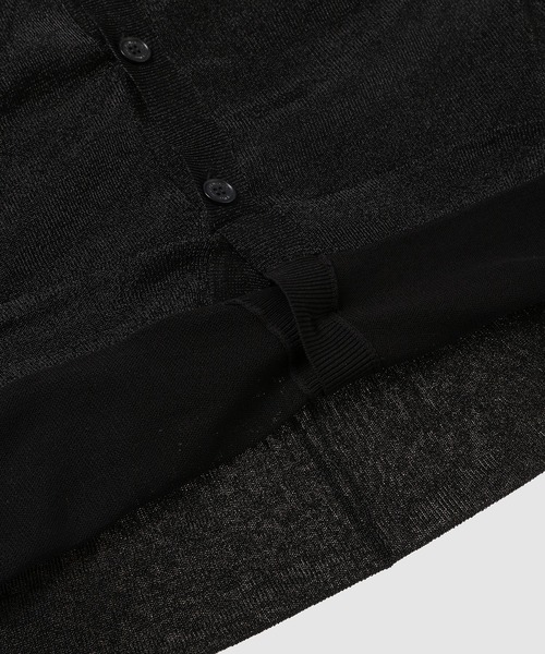 DAIRIKU(ダイリク)の「Docking Lame cotton Cardigan Knit(カーディガン/ボレロ・メンズ・シルバー/ブルー/ブラック・M)」の9枚目の写真