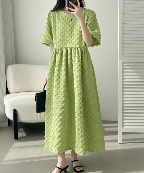 美品　20SS 定価3.3万　ロイスクレヨン　オリエンタルポピーワンピース　M Lois CRAYON - LOIS CRAYON ロイスクレヨン 花柄 総柄 フラワー