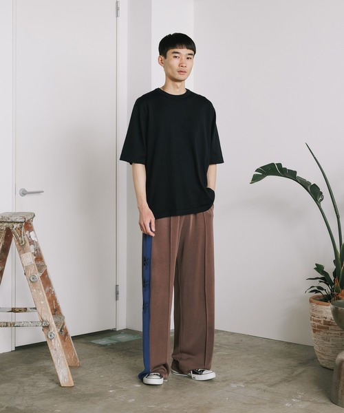 新品未使用★JOHN SMEDLEY 半袖 ニット Tシャツ ブラウン JOHN SMEDLEY ニットTシャツ 半袖 メンズ ジョンスメドレー 30
