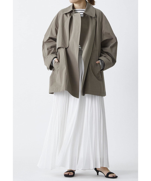 1er Arrondissement（プルミエアロンディスモン）の「コットンナイロンハーフコート（その他アウター・レディース・モカ/ベージュ・36/38）」の3枚目の写真