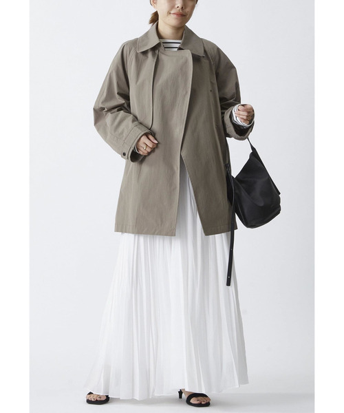 1er Arrondissement（プルミエアロンディスモン）の「コットンナイロンハーフコート（その他アウター・レディース・モカ/ベージュ・36/38）」の4枚目の写真