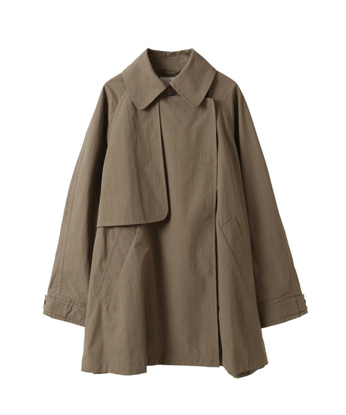 1er Arrondissement（プルミエアロンディスモン）の「コットンナイロンハーフコート（その他アウター・レディース・モカ/ベージュ・36/38）」の7枚目の写真