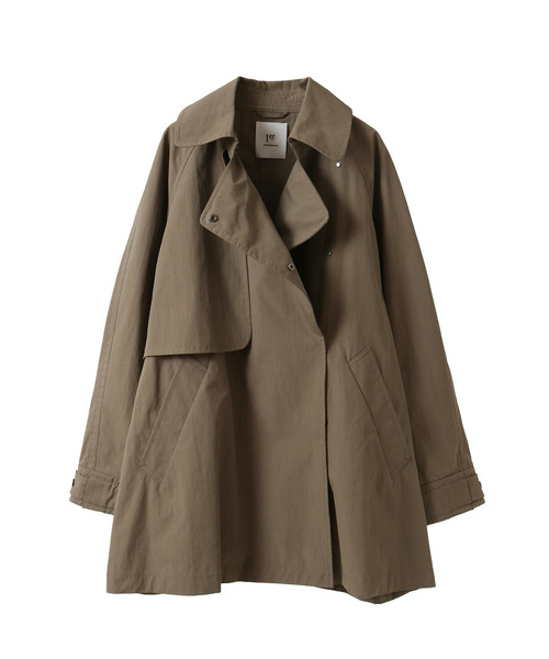 1er Arrondissement（プルミエアロンディスモン）の「コットンナイロンハーフコート（その他アウター・レディース・モカ/ベージュ・36/38）」の16枚目の写真