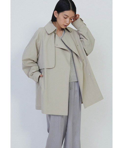 1er Arrondissement（プルミエアロンディスモン）の「コットンナイロンハーフコート（その他アウター・レディース・モカ/ベージュ・36/38）」の17枚目の写真