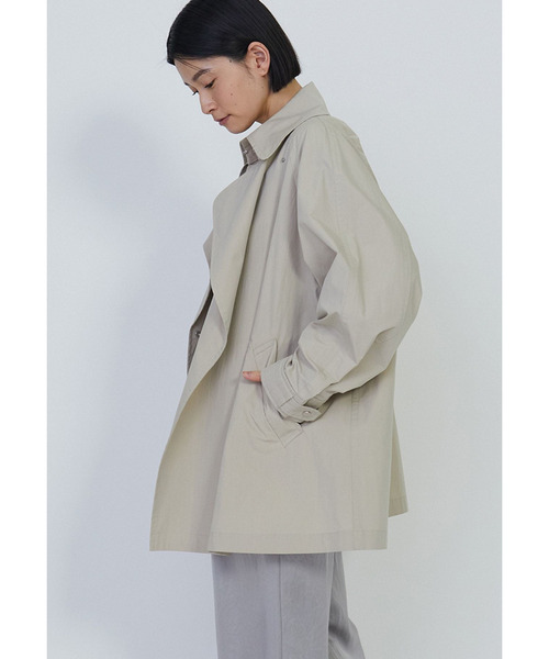 1er Arrondissement（プルミエアロンディスモン）の「コットンナイロンハーフコート（その他アウター・レディース・モカ/ベージュ・36/38）」の18枚目の写真