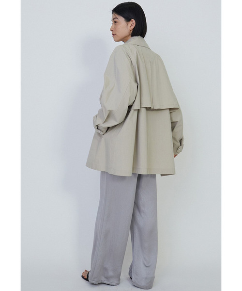 1er Arrondissement（プルミエアロンディスモン）の「コットンナイロンハーフコート（その他アウター・レディース・モカ/ベージュ・36/38）」の20枚目の写真