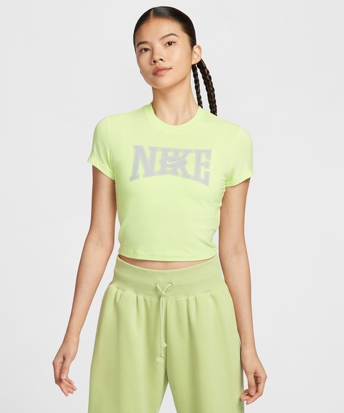 ★NIKE★WMNS NSW ESS SLIM FIT クロップド丈Tシャツ★追跡可 NIKE AS W NSW SLIM CROP TEE STREET / ナイキ ウィメンズ NSW
