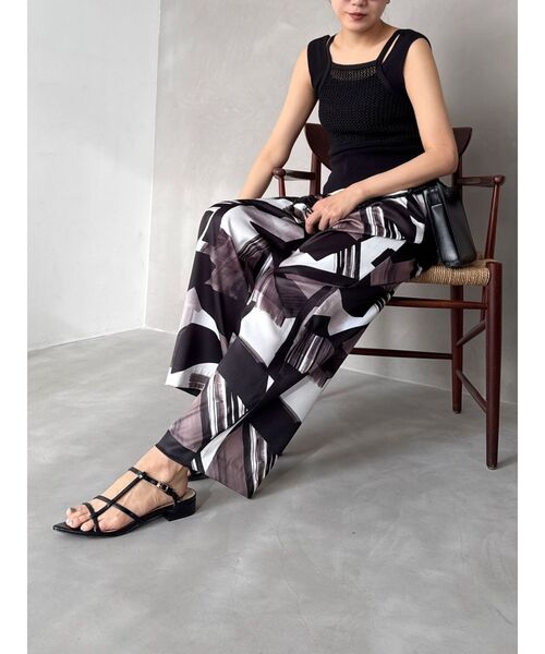 OUNNOUN（オウンノウン）の「【OUNNOUN】メッシュレイヤードニット（Tシャツ/カットソー・レディース・ブラック/ライトブルー/オフホワイト・FREE）」の14枚目の写真