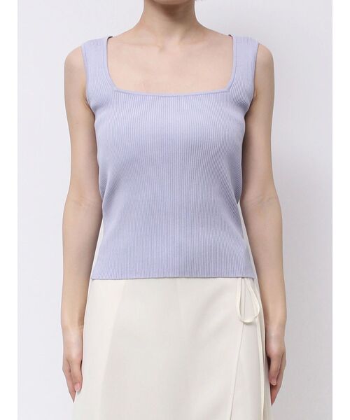 OUNNOUN（オウンノウン）の「【OUNNOUN】メッシュレイヤードニット（Tシャツ/カットソー・レディース・ブラック/ライトブルー/オフホワイト・FREE）」の6枚目の写真