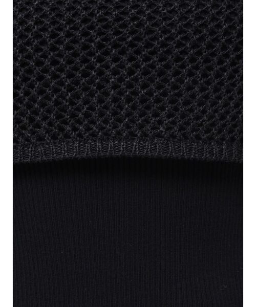 OUNNOUN（オウンノウン）の「【OUNNOUN】メッシュレイヤードニット（Tシャツ/カットソー・レディース・ブラック/ライトブルー/オフホワイト・FREE）」の10枚目の写真
