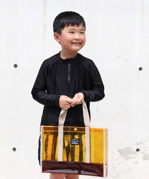 Marble Line（マーブルライン）の「無地配色プールバッグ（スイムグッズ・キッズ・グリーン/ラベンダー/オレンジ/ブラック・FREE）」の20枚目の写真