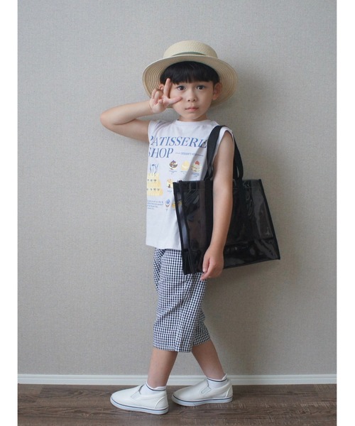 Marble Line（マーブルライン）の「無地配色プールバッグ（スイムグッズ・キッズ・グリーン/ラベンダー/オレンジ/ブラック・FREE）」の11枚目の写真