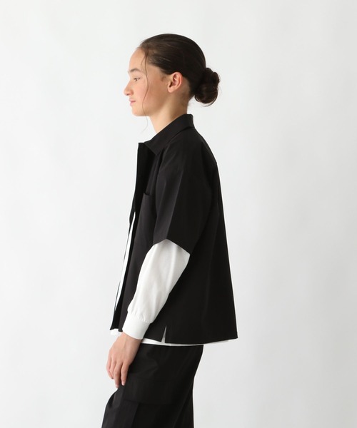 GLOBAL WORK（グローバルワーク）の「エアかるシャツ/147348（シャツ/ブラウス・キッズ・ブラック/チャコール/ネイビー/ベージュ・170cm/150cm/160cm/130cm/140cm）」の12枚目の写真