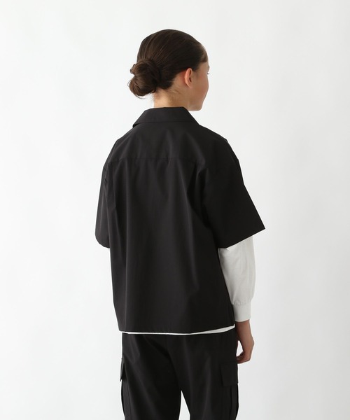 GLOBAL WORK（グローバルワーク）の「エアかるシャツ/147348（シャツ/ブラウス・キッズ・ブラック/チャコール/ネイビー/ベージュ・170cm/150cm/160cm/130cm/140cm）」の11枚目の写真