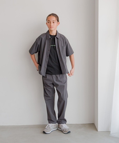 GLOBAL WORK（グローバルワーク）の「エアかるシャツ/147348（シャツ/ブラウス・キッズ・ブラック/チャコール/ネイビー/ベージュ・170cm/150cm/160cm/130cm/140cm）」の9枚目の写真