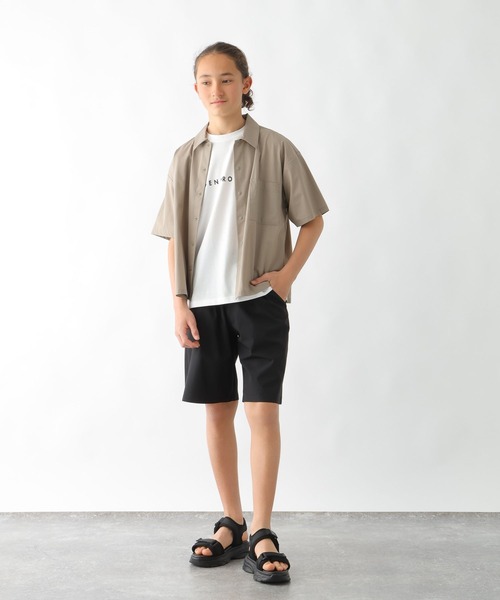 GLOBAL WORK（グローバルワーク）の「エアかるシャツ/147348（シャツ/ブラウス・キッズ・ブラック/チャコール/ネイビー/ベージュ・170cm/150cm/160cm/130cm/140cm）」の5枚目の写真