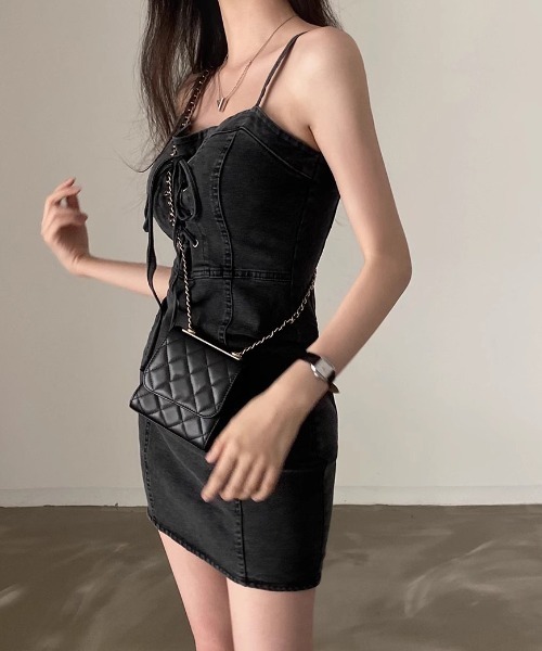 22Versace   ストレッチミニワンピース セーラーカラーミニワンピースC2710