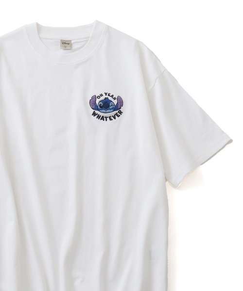 Disney(ディズニー)の「【Disney /ディズニー】アートワークデザイン ミニサガラ刺繍 半袖 ワンポイントTシャツ(Tシャツ/カットソー・メンズ・オレンジ/ブラック系1/オフホワイト/ブラック/ブルーグレー/ホワイト系1・LL/M/L)」の11枚目の写真