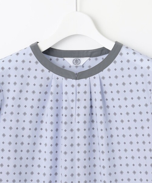 J.PRESS Ladies(J.プレス レディス)の「【洗える】ジオメトリックプリント ブラウス(シャツ/ブラウス・レディース・ネイビー系5/ホワイト系5/サックスブルー系5・XS)」の17枚目の写真