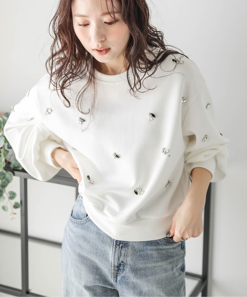 La-gemme(ラジェム)の「パールビジュー プルオーバー(その他トップス・レディース・ホワイト/ブラック/グレー・フリー)」の8枚目の写真