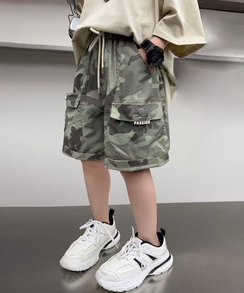 セール】【aimoha-KIDS-】迷彩柄ショートパンツ（その他パンツ