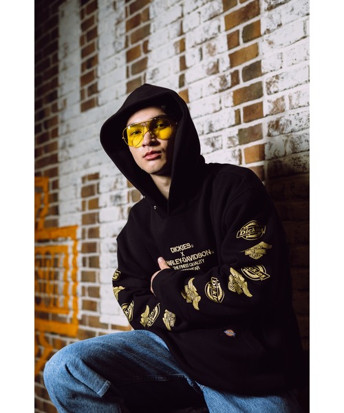 幻サイズ☆ハーレーダビッドソン イーグル ビッグロゴ アームロゴ パーカー 6L 幻サイズ☆ハーレーダビッドソン イーグル ビッグロゴ アームロゴ