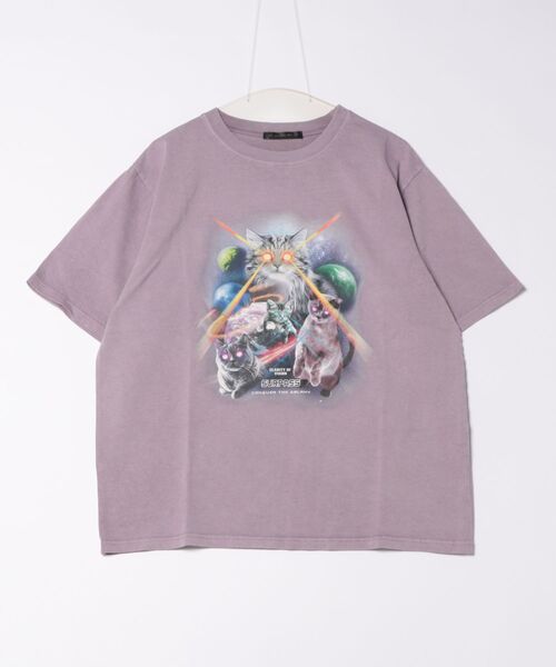 GORGE(ゴージ)の「ピグメントアソートBIG ルーズTシャツ/オーバーサイズ半袖Tシャツ(Tシャツ/カットソー・レディース・ブラック/パープル/ネイビー/カーキ・F)」の4枚目の写真