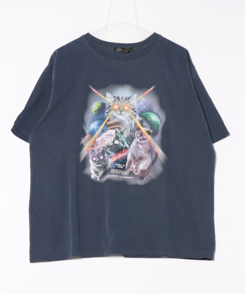 GORGE(ゴージ)の「ピグメントアソートBIG ルーズTシャツ/オーバーサイズ半袖Tシャツ(Tシャツ/カットソー・レディース・ブラック/パープル/ネイビー/カーキ・F)」の3枚目の写真