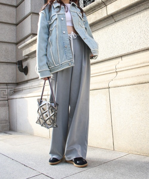 Scrap Book(スクラップブック)の「【52 BY HIKARUMATSUMURA】BOAT(トートバッグ・レディース・ブラック/グレー・FREE)」の18枚目の写真