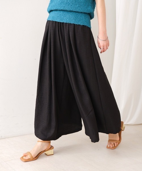 Bou Jeloud（ブージュルード）の「麻ライクリラックスワイドパンツ（その他パンツ・レディース・ブラック/ブルー/モカ・FREE）」の16枚目の写真