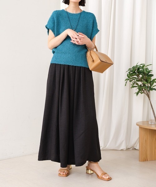 Bou Jeloud（ブージュルード）の「麻ライクリラックスワイドパンツ（その他パンツ・レディース・ブラック/ブルー/モカ・FREE）」の19枚目の写真