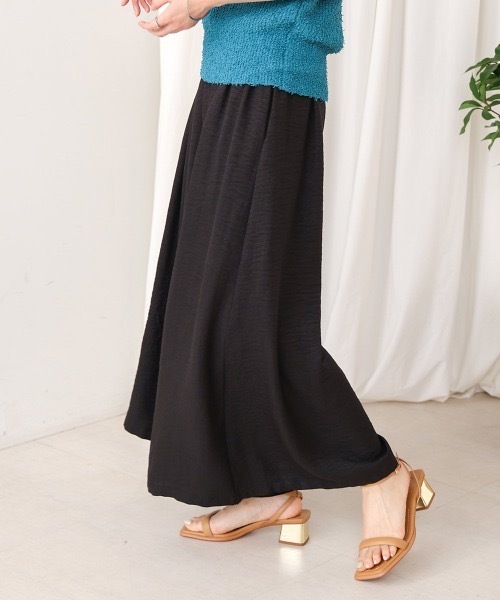 Bou Jeloud（ブージュルード）の「麻ライクリラックスワイドパンツ（その他パンツ・レディース・ブラック/ブルー/モカ・FREE）」の17枚目の写真