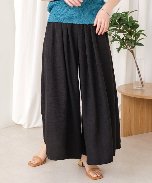 Bou Jeloud（ブージュルード）の「麻ライクリラックスワイドパンツ（その他パンツ・レディース・ブラック/ブルー/モカ・FREE）」の18枚目の写真