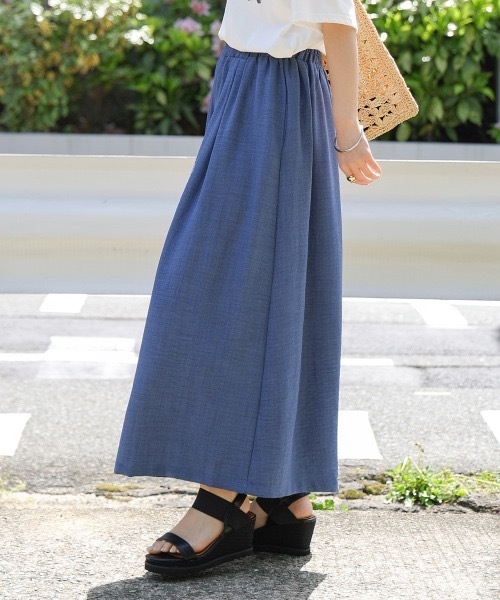 Bou Jeloud（ブージュルード）の「麻ライクリラックスワイドパンツ（その他パンツ・レディース・ブラック/ブルー/モカ・FREE）」の13枚目の写真