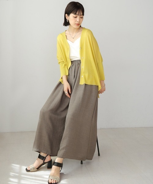 Bou Jeloud（ブージュルード）の「麻ライクリラックスワイドパンツ（その他パンツ・レディース・ブラック/ブルー/モカ・FREE）」の6枚目の写真