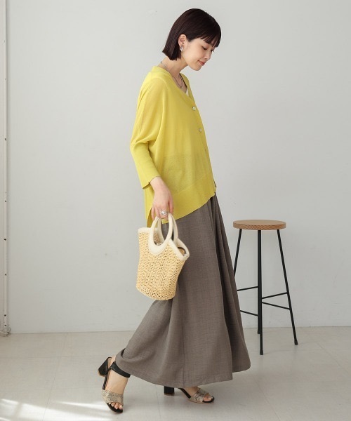 Bou Jeloud（ブージュルード）の「麻ライクリラックスワイドパンツ（その他パンツ・レディース・ブラック/ブルー/モカ・FREE）」の5枚目の写真