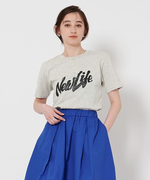 tシャツ 「別注」「MIXTA」NEW LIFE Tシャツ NAVY レディース 別注】＜MIXTA＞NEW LIFE Tシャツ NAVY（Tシャツ/カットソー