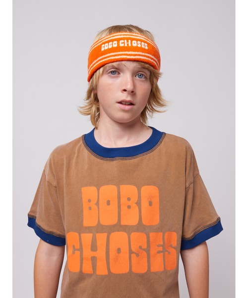 BOBO CHOSES（ボボショーズ）の「Bobo Choses orange terry towel headband（ヘアバンド・キッズ・オレンジ・ONE SIZE）」の2枚目の写真