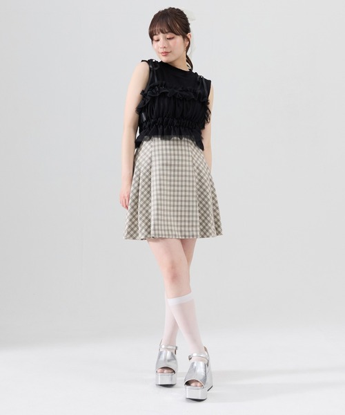 REDYAZEL(レディアゼル)の「チェックプリーツスカート(スカート・レディース・ブルー系その他/ベージュ系その他/ブラック系その他・SMALL/MEDIUM)」の13枚目の写真