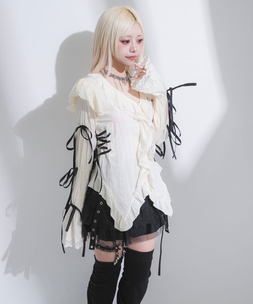 11SHOP97黒色のハートデザインレザージャケット | citron elegant