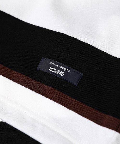 コットン天竺 マルチボーダー TEE（Tシャツ/カットソー）｜COMME